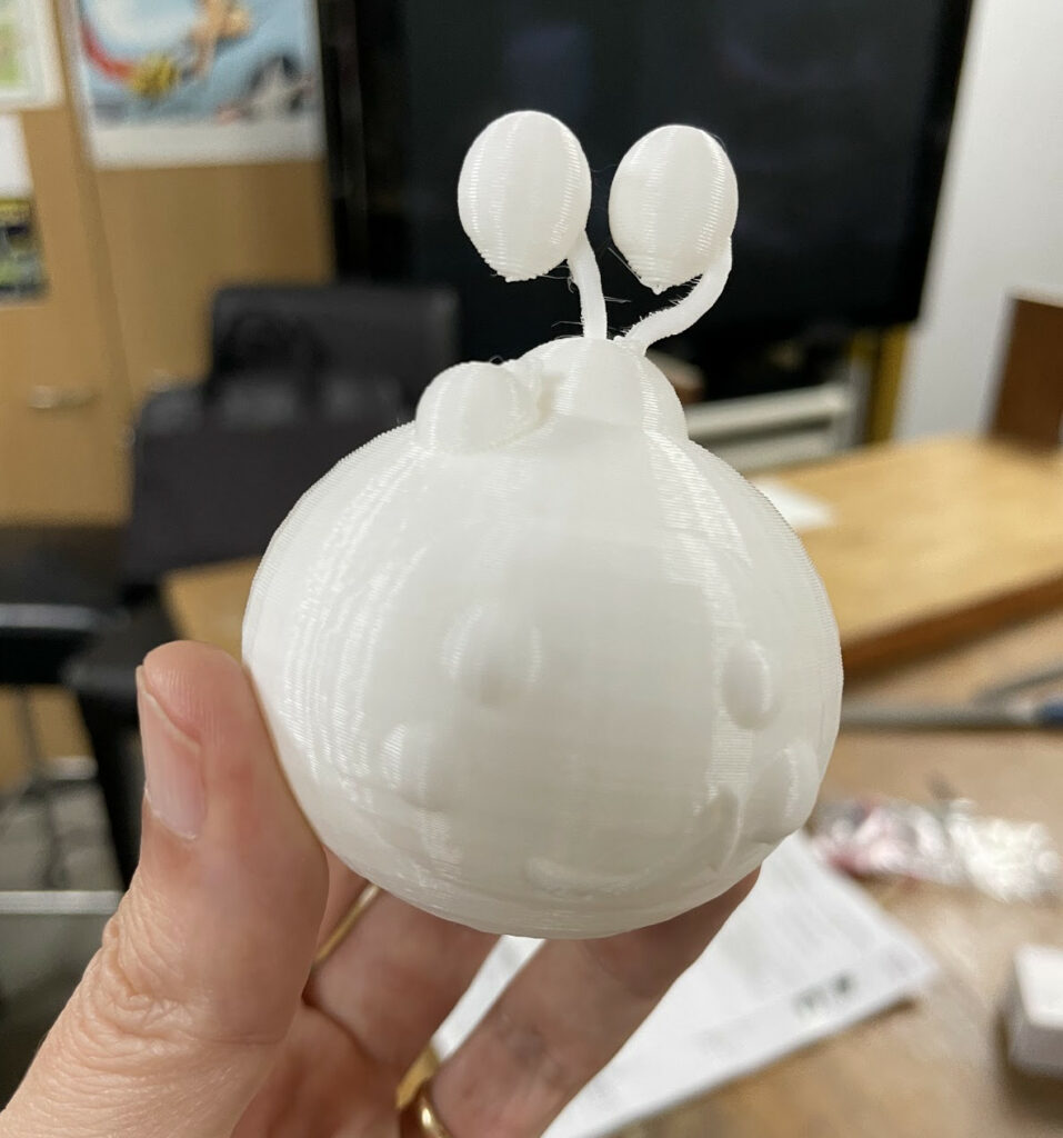 Coco Melon imprimé en 3D avant peinture