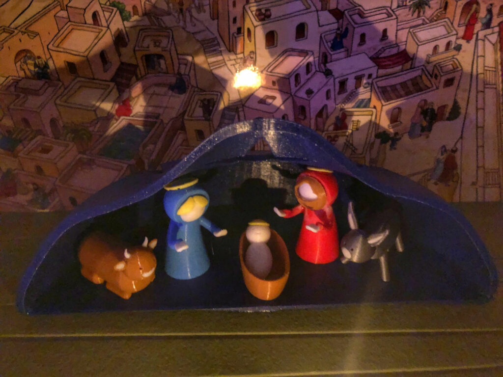 Crèche de Noël imprimée en 3D